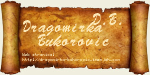 Dragomirka Bukorović vizit kartica